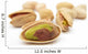 Pistachio nuts isolated on white Wall Decal
