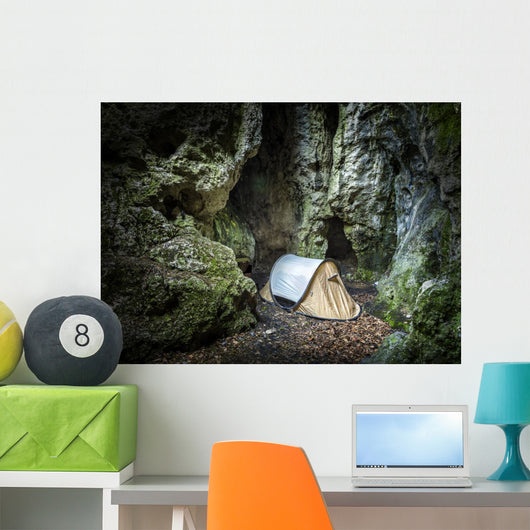 Tent Cave Extreme Camping Wall Mural