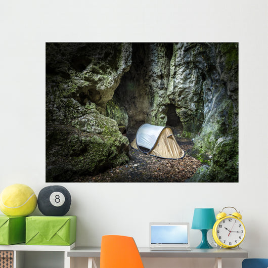 Tent Cave Extreme Camping Wall Mural