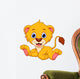 Cute Lion Cartoon Wall Decal