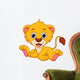 Cute lion cartoon Wall Decal