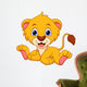 Cute lion cartoon Wall Decal