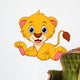 Cute lion cartoon Wall Decal
