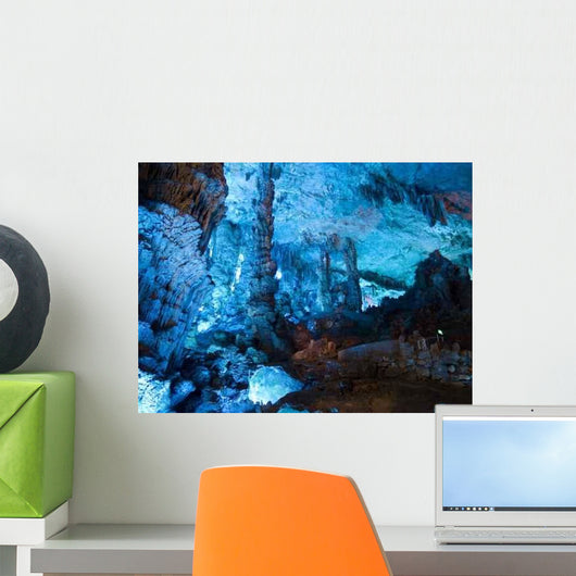 Reed Flute Cave Guilin Guangxi China Blue Wall Decal