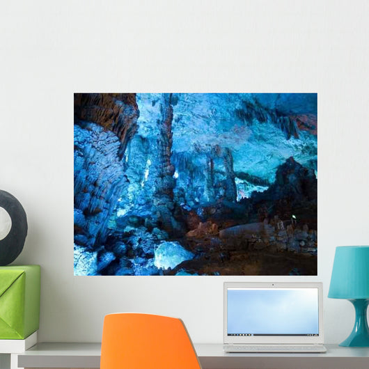 Reed Flute Cave Guilin Guangxi China Blue Wall Decal