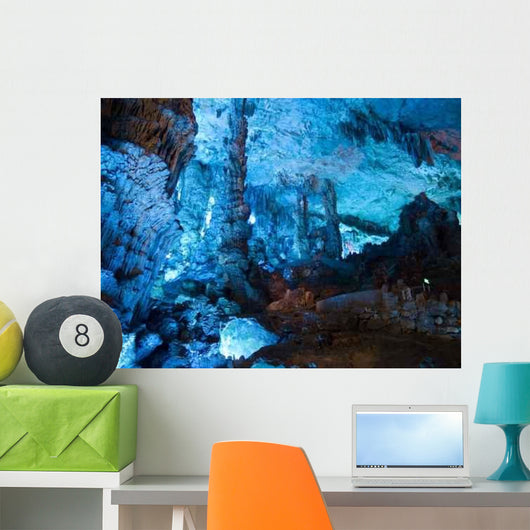 Reed Flute Cave Guilin Guangxi China Blue Wall Decal