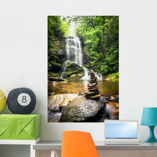 Upper Catabwa Falls 3 Wall Mural