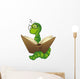 cute bookworm Wall Decal