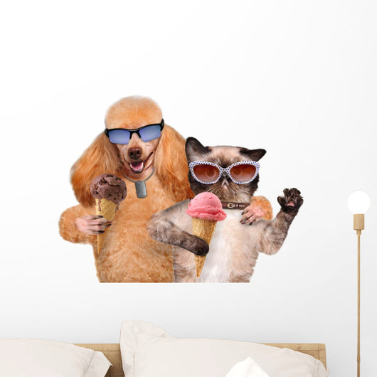 Dog with Cat Eat