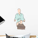 Person Getting Pedicure Wall Decal
