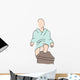 Person Getting Pedicure Wall Decal