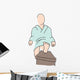 Person Getting Pedicure Wall Decal