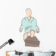 Person Getting Pedicure Wall Decal
