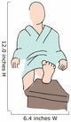 Person Getting Pedicure Wall Decal