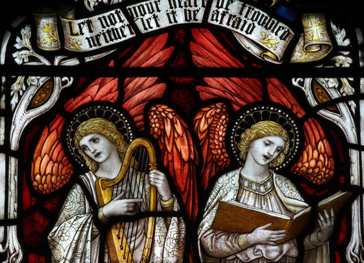 Two Angels Making Music