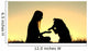 Woman and Her Dog Shaking Hands Silhouette Wall Mural