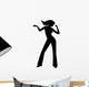 dancing girl Wall Decal