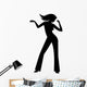 dancing girl Wall Decal