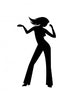 dancing girl Wall Decal