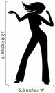dancing girl Wall Decal