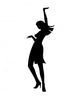 dancing girl Wall Decal