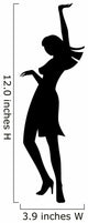 dancing girl Wall Decal