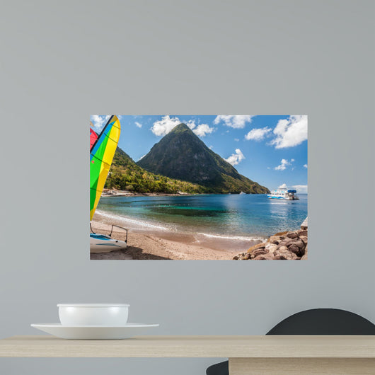 Strand Auf St Lucia Wall Mural