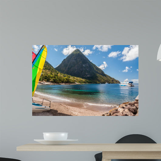 Strand Auf St Lucia Wall Mural