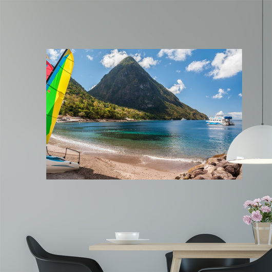 Strand Auf St Lucia Wall Mural
