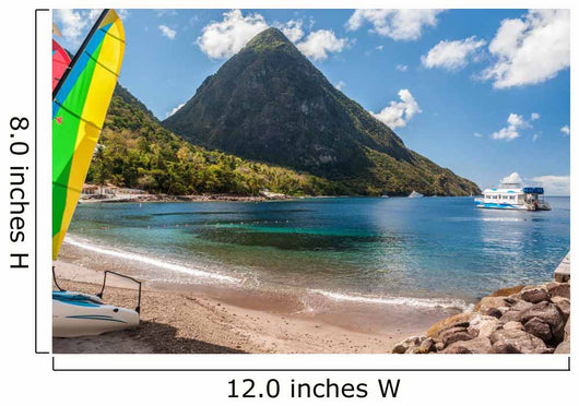 Strand Auf St Lucia Wall Mural