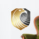 hawk logo eagle symbol gold financial icon Wall Decal
