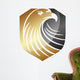 hawk logo eagle symbol gold financial icon Wall Decal