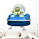 Funny Alien Wall Decal