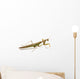 Side View of Brown and Green Praying Mantis Wall Decal