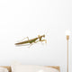 Side View of Brown and Green Praying Mantis Wall Decal