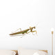 Side View of Brown and Green Praying Mantis Wall Decal