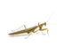 Side View of Brown and Green Praying Mantis Wall Decal