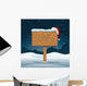 Merry Christmas Wooden Board Wall Mural