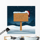Merry Christmas Wooden Board Wall Mural