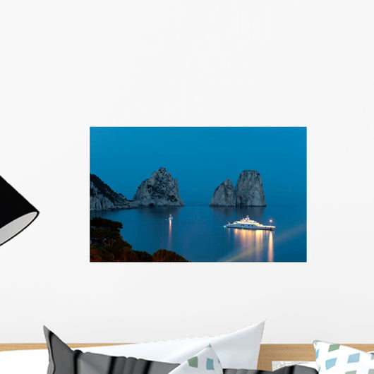 Faraglioni Night Famous Giant Wall Mural