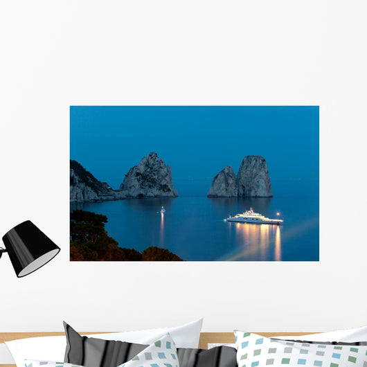 Faraglioni Night Famous Giant Wall Mural