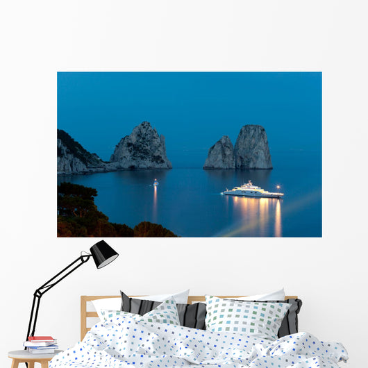 Faraglioni Night Famous Giant Wall Mural