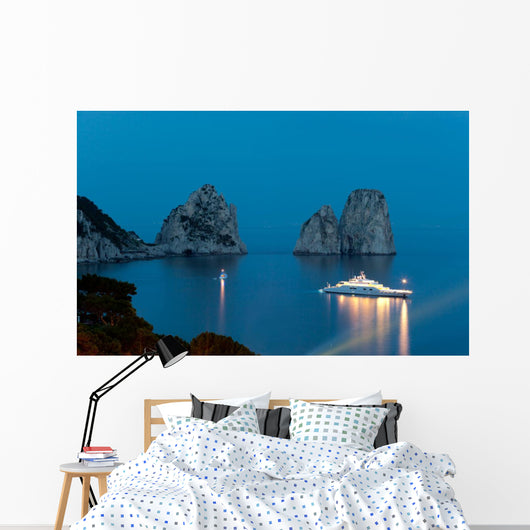 Faraglioni Night Famous Giant Wall Mural