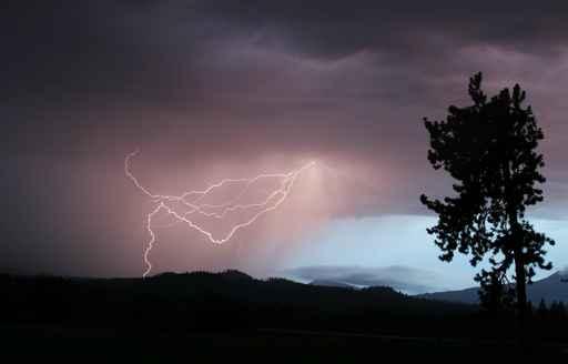 Lightning Strike Wall Decal