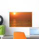 Boat and Setting Sunset Wall Decal