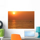 Boat and Setting Sunset Wall Decal