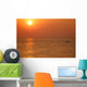 Boat and Setting Sunset Wall Decal