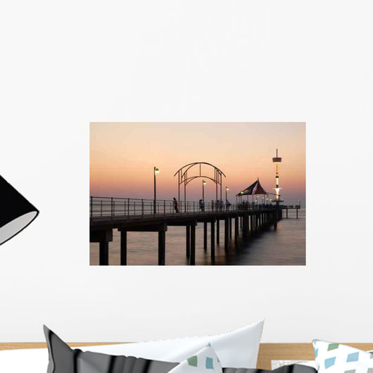 Twilight Jetty Scene Wall Decal