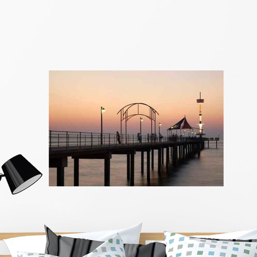 Twilight Jetty Scene Wall Decal