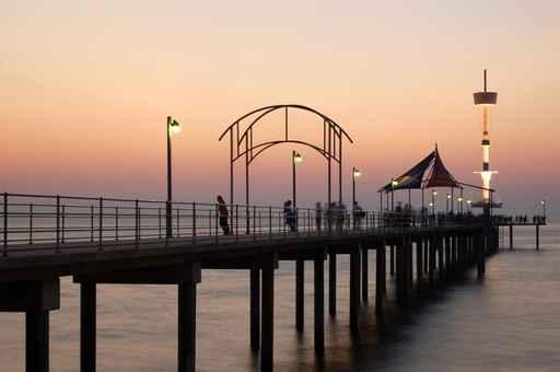 Twilight Jetty Scene Wall Decal